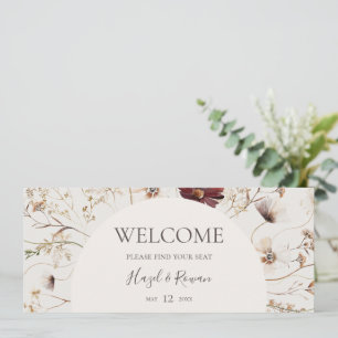 Copper Burgundy Wildflower   Beige Seating Header