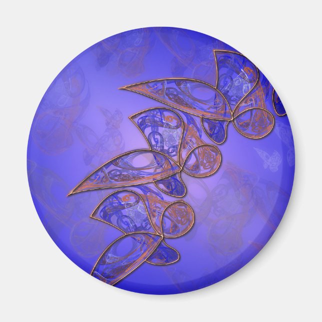 Copper Butterflies Magnet (Front)