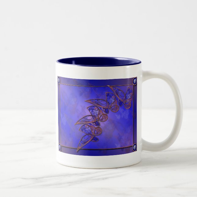 Copper Butterflies Mug (Right)