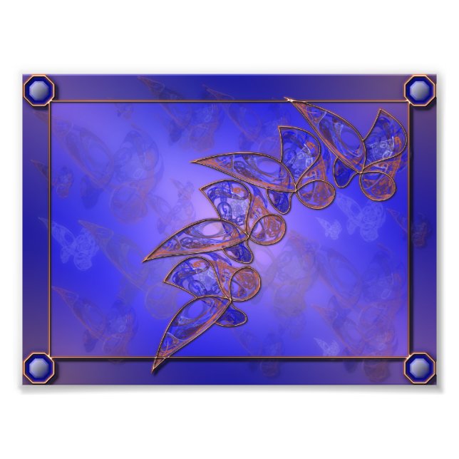 Copper Butterflies Photo Print (Front)