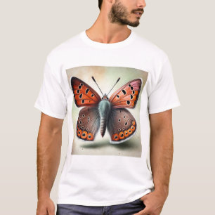 Copper Butterfly 081024IREF220 - Watercolor T-Shirt