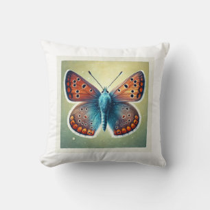 Copper Butterfly 170724IREF254 - Watercolor Cushion