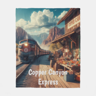 Copper Canyon Express Fleece Blanket