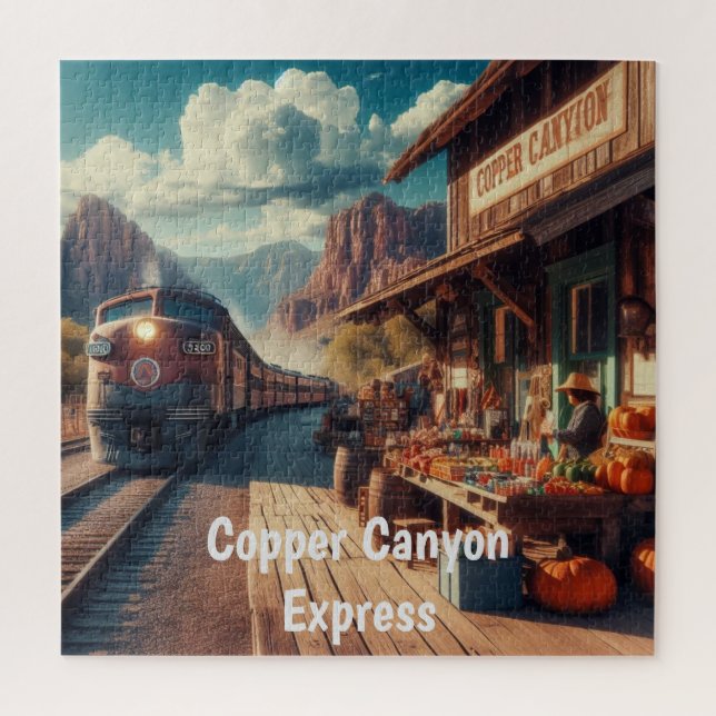 Copper Canyon Express Jigsaw Puzzle (Vertical)