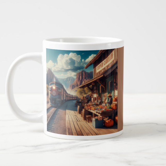 Copper Canyon Express Large Coffee Mug (Left)