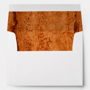 Copper Canyon Granite, amber gold Sedona mountains Envelope