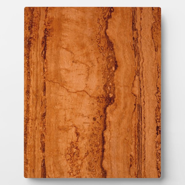 Copper Canyon Granite, amber gold Sedona mountains Plaque (Front)