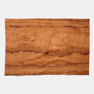 Copper Canyon Granite, amber gold Sedona mountains Tea Towel