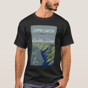 Copper Canyon Mexico Travel Art Vintage T-Shirt
