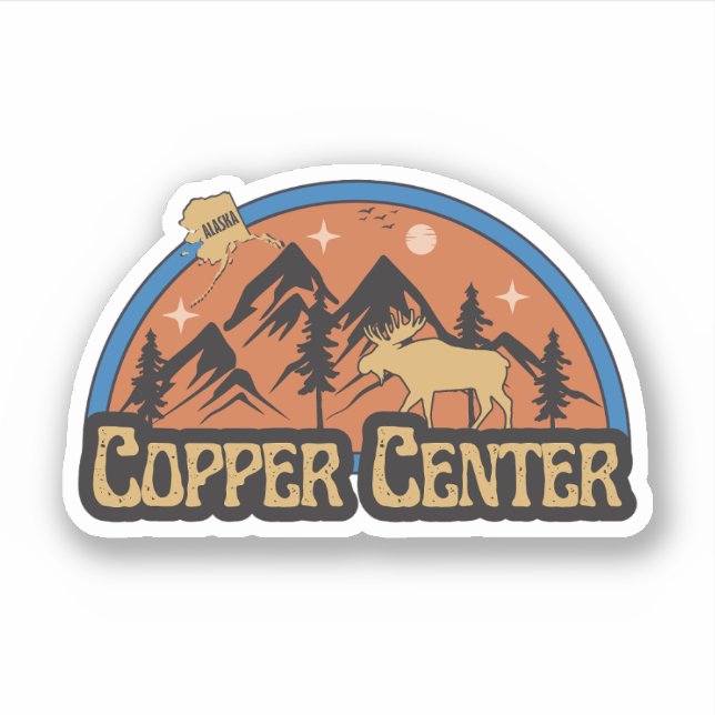 Copper Centre, Alaska Sticker (Front)