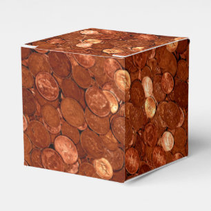 Copper Coins Novelty Money Personal Favour Box