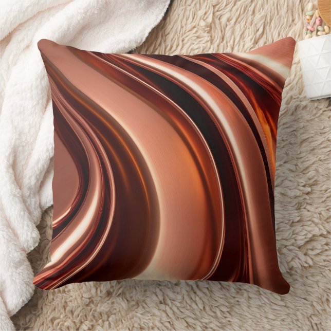 Copper Copper AI art  Cushion (Blanket)