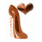 Copper Corkscrew Heel Stiletto Shoe and 3D Heart  
