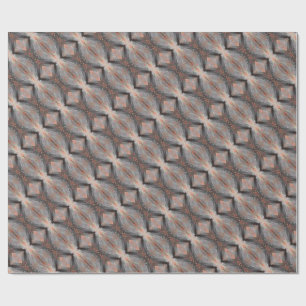 Copper Diamond Weave Wrapping Paper