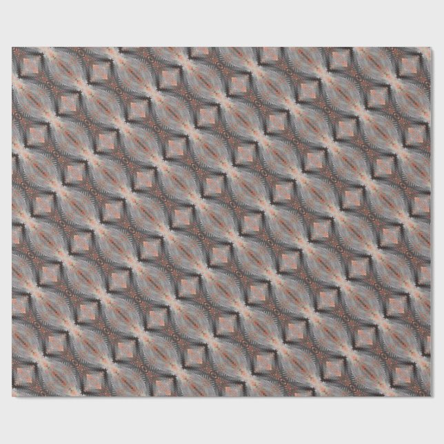 Copper Diamond Weave Wrapping Paper (Flat)