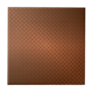 Copper Diamondplate Look Pattern Tile