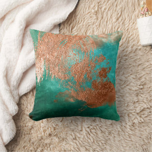 Copper Distressed Patina  Cushion
