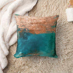 Copper Distressed Patina Cushion