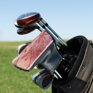 Copper Dragonflies on Hot Summer Sky Golf Head Cover