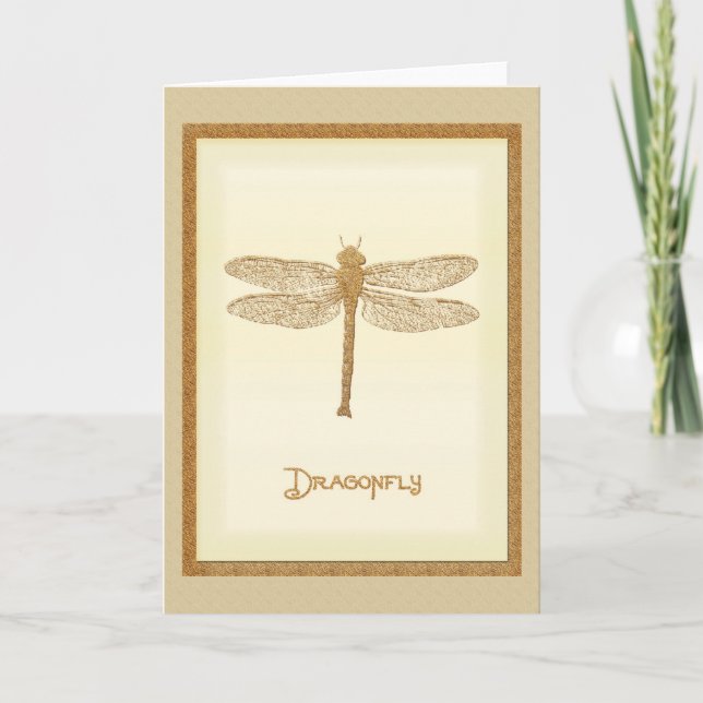 Copper Dragonfly Invitation (Front)