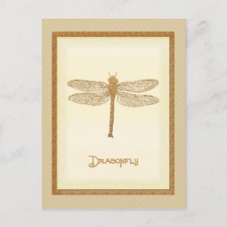 Copper Dragonfly Postcard