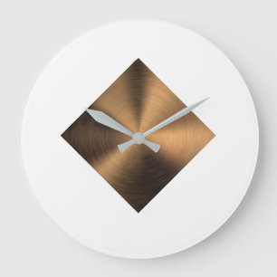 Copper Effect Clock