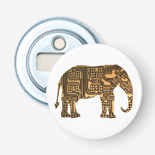 Copper Elephant Circuit Board Bottle Opener