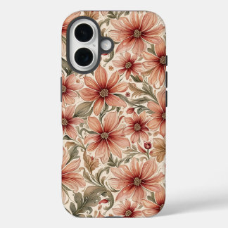 Copper Fall Mums Floral iPhone 16 Case
