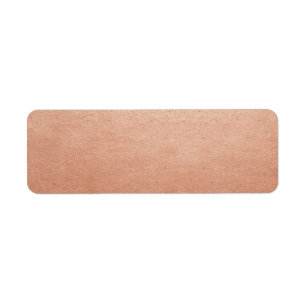 Copper Faux Foil DIY Template Address Mailing Return Address Label
