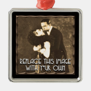 Copper Frame Template Metal Ornament