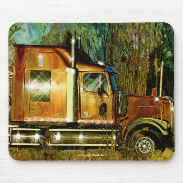 Copper Freight Lorry Trucker Art Mousepad (Front)