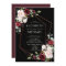 Copper Geometric Burgundy Black Floral  Wedding