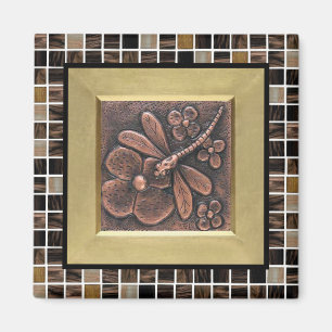 Copper Glass Tiles Magnet