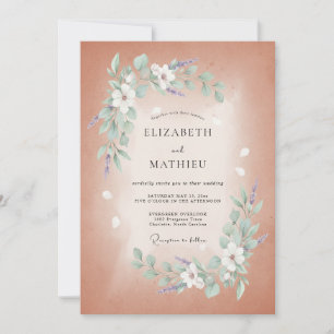 Copper Glistening Spring Wedding Invitation