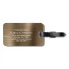 Copper Gold Brushed Steel Metal Script Monogram