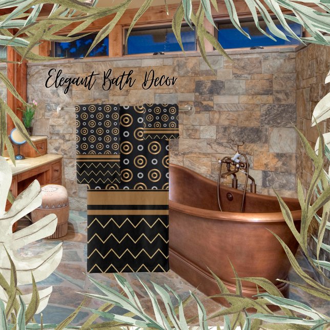 Copper, Gold Silver Metalics Bath Towel Set (Creator Uploaded)