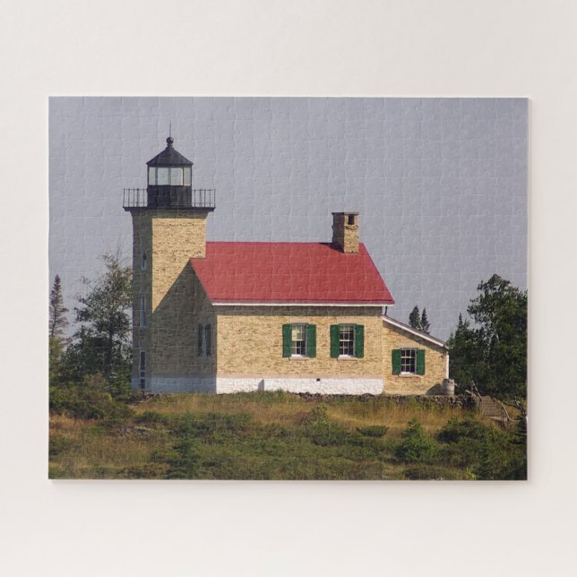 Copper Harbour Lighthouse Jigsaw Puzzle (Horizontal)