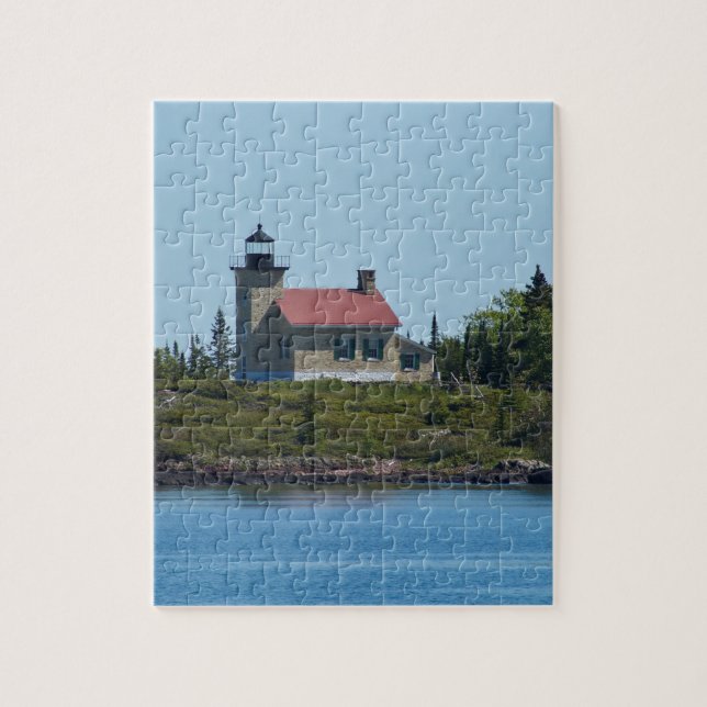 Copper Harbour Lighthouse Jigsaw Puzzle (Vertical)