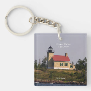Copper Harbour Lighthouse key chain