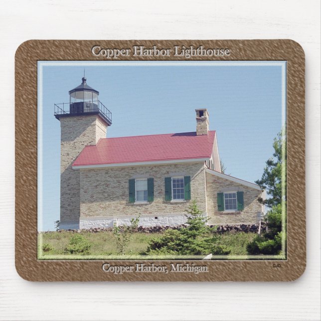 Copper Harbour Lighthouse mousepad (Front)