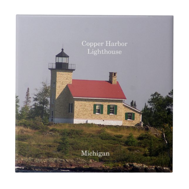 Copper Harbour Lighthouse tile (Front)
