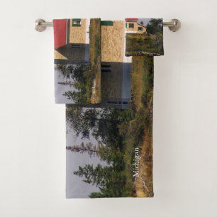 Copper Harbour Lighthouse towel set