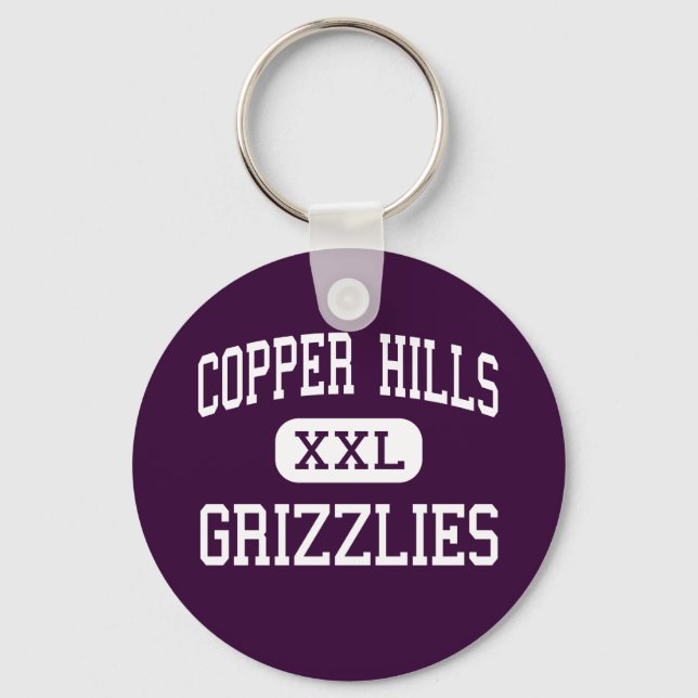 Copper Hills - Grizzlies - High - West Jordan Utah Key Ring (Front)