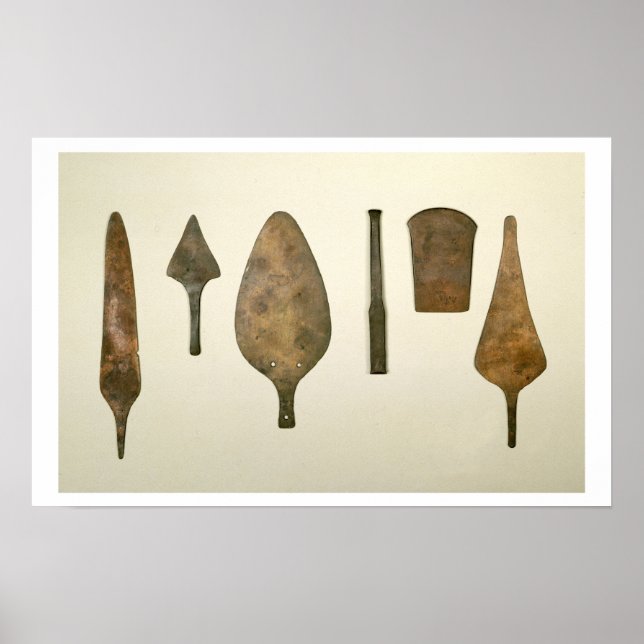Copper implements, Harappa, 2300-1750 BC Poster (Front)