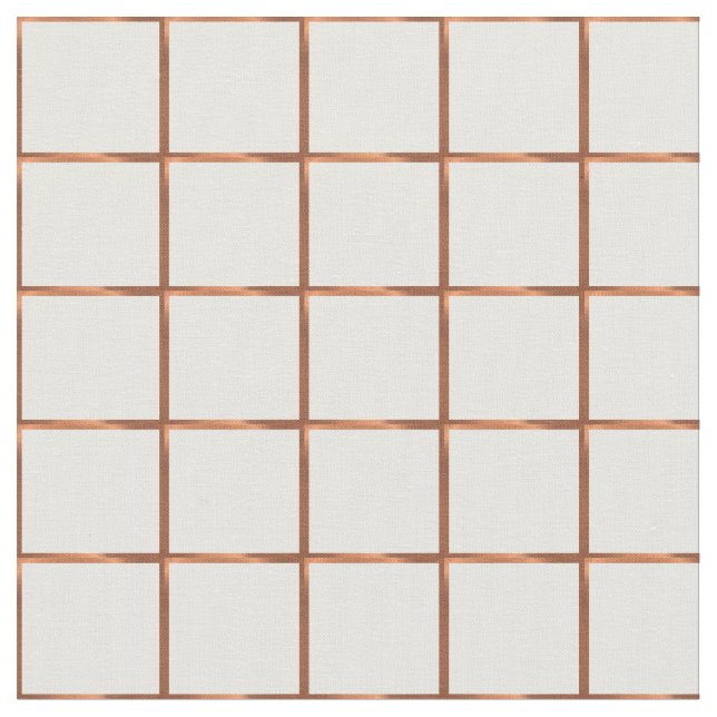 Copper-look squares design fabric (Close Up)