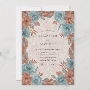 Copper Lush Autumn Wedding Invitation