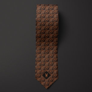 Copper Mandala Groomsman Tie
