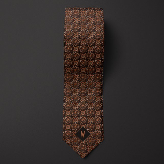 Copper Mandala Groomsman Tie (Creator Uploaded)