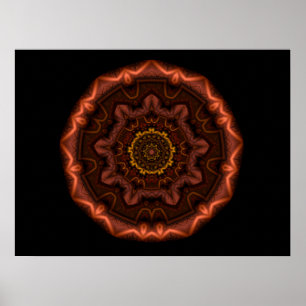 Copper Mandala Poster