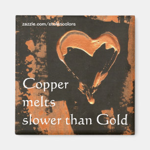 Copper Melts Slower Than Gold Magnet